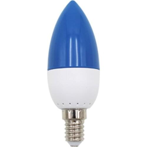 E14 LED color candle tip bulb, color candle light,blue
