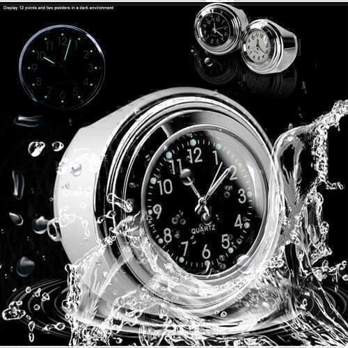 Motorcycle Handlebar Quartz Watch Waterproof Bicycle Watch Accessories For BENELLI Tnt 250 Trk 502X Trk502 600 Leoncino 500 302