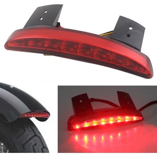 Motorcycle Taillight Rear Fender Tailing Edge LED Brake Tail light For Harley Sportster XL 883 1200 Iron 72 Roadster Nightster