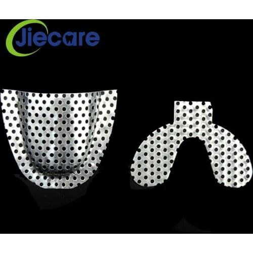 5 Pairs/Pack Dental Silvery Reinforcement Net Stainless Steel Strong Net Reinforcement Mesh Denture Materials For Dental Lab