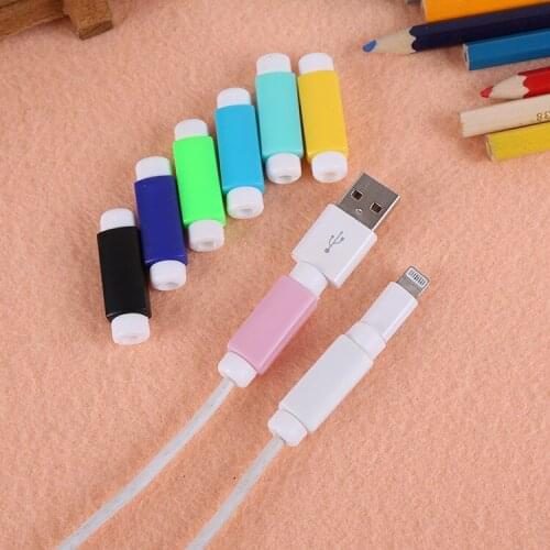 100pcs Cable Protector USB Data Line Cord Protector Protective Case Cable Winder Cover For iphone cable cord