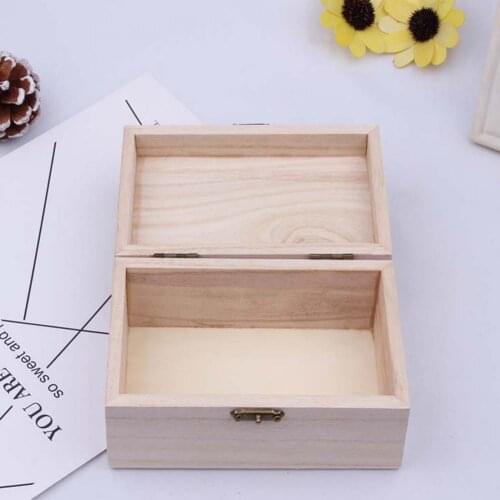3 Sizes Portable Multifunction Case Lock and Lid Large Capacity Wooden Jewellery Storage Container Tiny Tools Storage Boxes