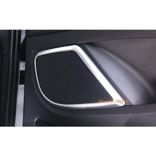 Car door stick ABS Chrome Audio Speak Sound Cover Ring circle trim 4pcs for Mercedes Benz Vito W447 2017 2018 2019