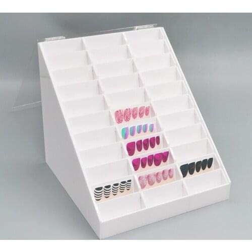 30 Grids Fake Nail Tips Color Display Holder Storage Box for Nails Art Decoration Container Organizer Nail Decoration Storage