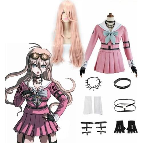 Anime Danganronpa V3 Cosplay Miu Iruma Cosplay Costumes Wig School Girls Uniform Dangan Ronpa Halloween Costumes For Women CS234