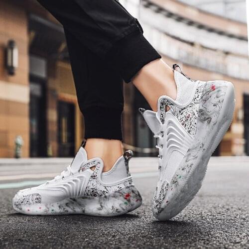 Casual Sneaker Gym Shoes Men Platform Sneakers Chunky Mens Sports Male Korean Breathable Black 2020 Cool Bona White