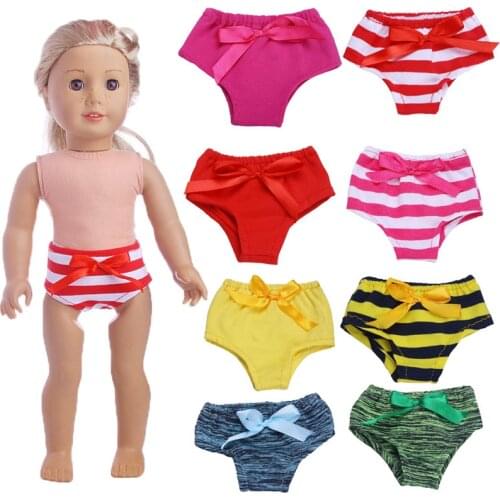 Doll Clothes Cute Cartoon Panties&Underwears For 18 Inch American Doll&43Cm Born Reborn Zaps Doll For Generation Baby Girl`s Toy