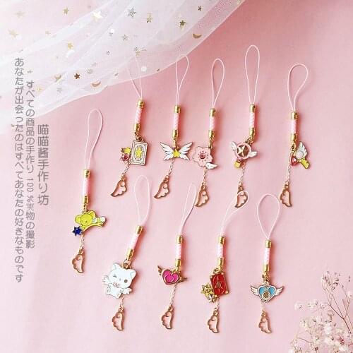 Cute Japanese Style Smart Phone Strap Lanyards for iPhone/Samsung/Xiaomi/Huawei Mobile Phone Strap Hang Rope Girls Phone Charm