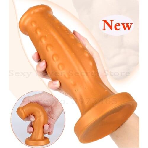 New Soft Silicone Huge Anal Plug Big Dildo Butt Plug Anus Expansion Vaginal Stimulation Prostate Massage Sex Toys For Men Woman