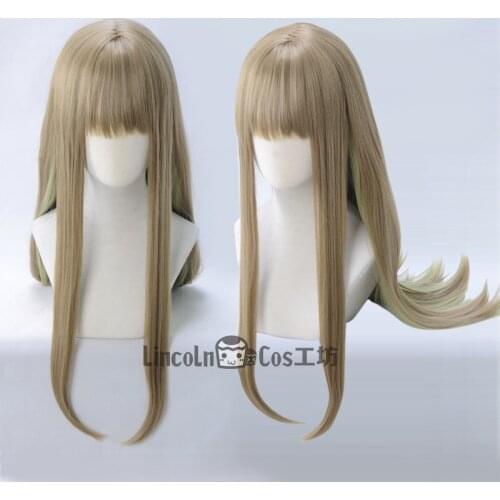 SINoALICE Hansel Gretel Long Straight Gradual Mixed Cosplay Wigs Halloween Role Play Costume Wigs + Wig Cap
