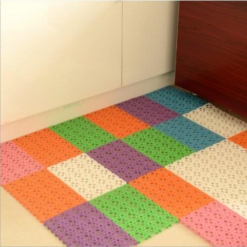 Candy Color Plastic Bath Mat Simple Bathroom Massage Blanket Shower Room Rubber Mat Creative Mosaic Mat