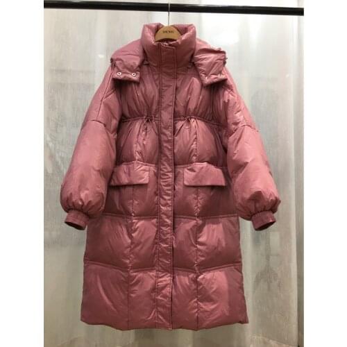 Down jacket wholesale thickened long warm down jacket jacket quilt 90 white duck down