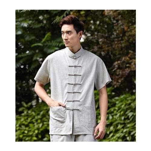 Shanghai Stor artes marciais mens shirt chinese traditional men clothing kungfu Shirt wing chun Top chinese shirt 4 color