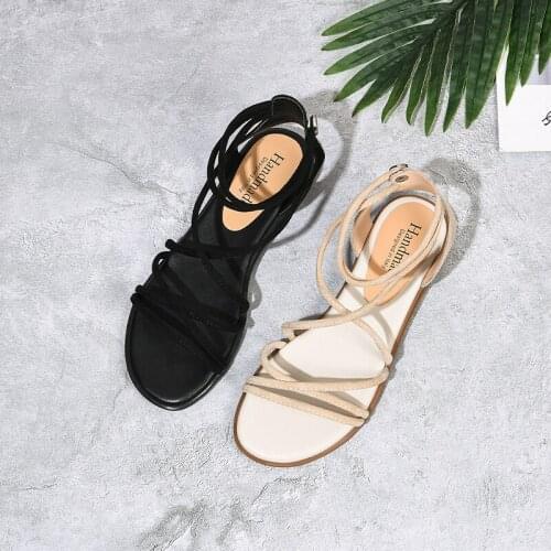SKLFGXZY Summer Brand Womens Shoes Women Fashion Sandals Black Genuine Leather Comfortable Cowhide Sandals