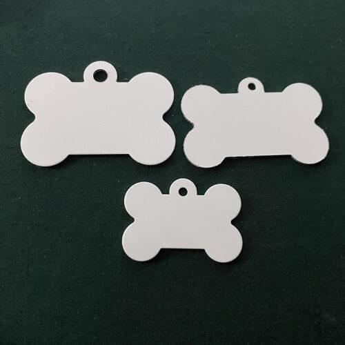 Sublimation Blank Dog Tag Blank Craft Key Chain Pet Tag Custom Double Sided Dog Tags for Personalized Dogs Cats Pets