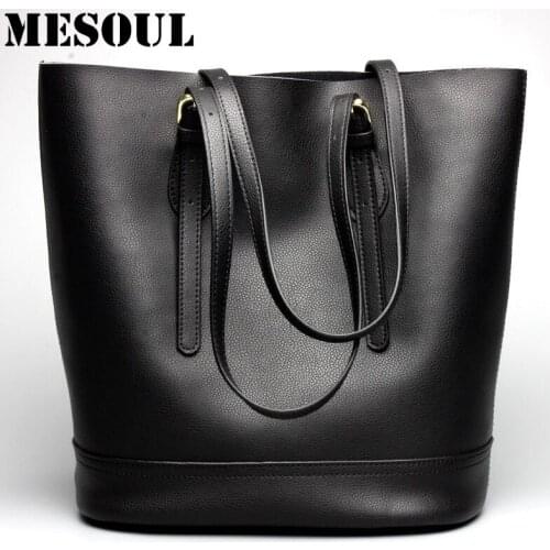Luxury Designer Handbag Women Shoulder Bags Ladies Genuine Leather Bucket Bag Fashion Tote Bag Large Capacity Top-handle Bags