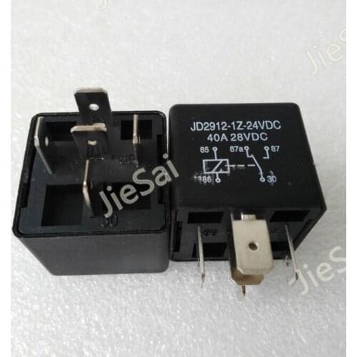 Universal automotive relay with installing hole 5pin auto relay DC 24V 40A high current for car