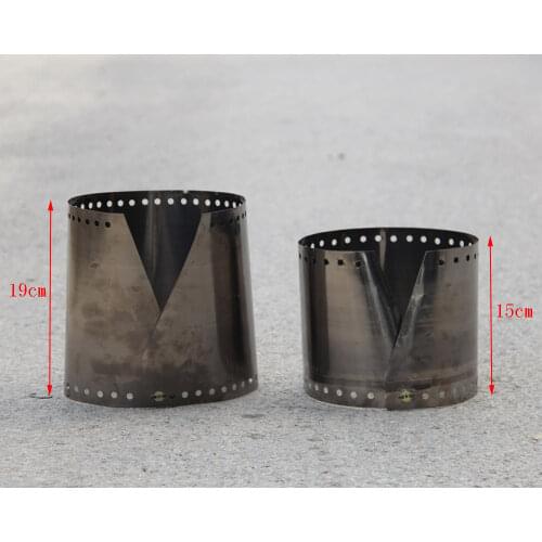 Ultralight Titanium Outdoor Camping Stove Wind Shield Screen Windproof Plate 15cm/19cm Gas Stove Windproof Windshield