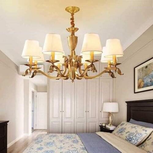 Vintage Modern LED Chandeliers with Lamp Shades luster Chandelier For Living Room Bedroom Dining room decoretive led Lights
