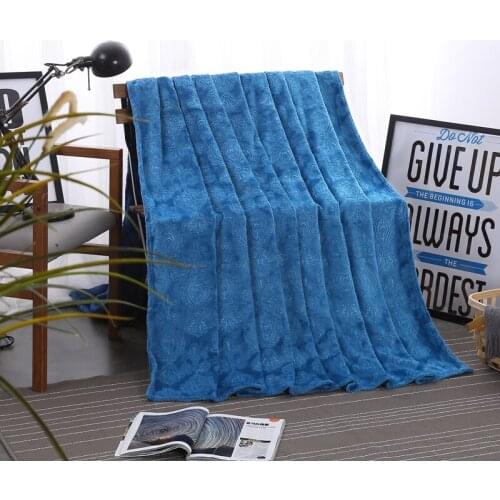 High quality plush bedspread blanket 200x230cm High Density Super Soft Flannel Blanket to on for the sofa/Bed/Car