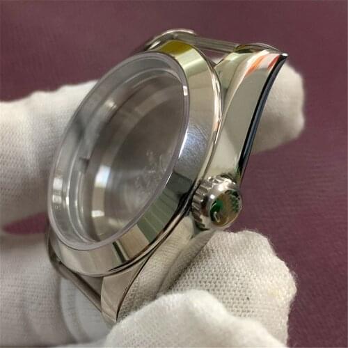 Fine Workmanship 39mm Stainless Steel Watch Case Sapphire Glass for 3135 Movement