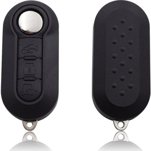 Xinyuexin 3 Button Remote Flip Car Key Shell Case fob for FIAT 500 Panda Punto Bravo Ducato Stilo Remote Auto Uncut SIP22 Blade