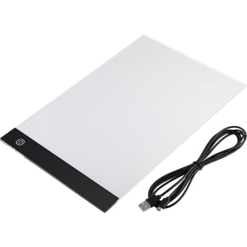USB Charging A4 LED Ultra Thin Art Facsimile Drawing Board Copy Pad Drawing Tablet With Three Adjustable Mode &ZH