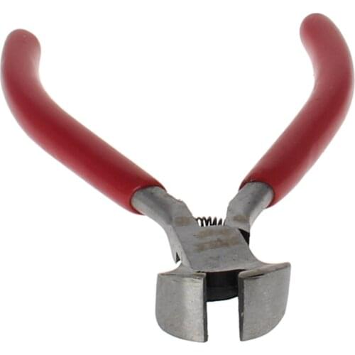 Utoolmart 1/2pcs Mini Round Nose Flat Nose End Cutting Pliers With Nickel-plated Surface Treatment PVC Handle Material Pliers