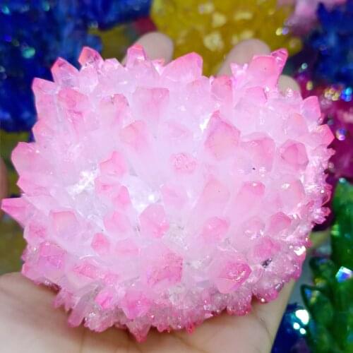 400-600g 1pc AURA Phantom Crystal Garden Quartz Cluster Mineral Specimens Flower Rock Aura Aesthetic Decor Presents