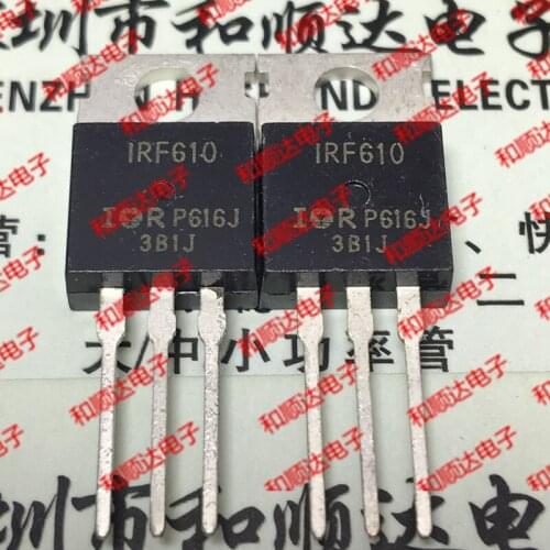 10pcs/lot IRF610 New Spot TO-220 200V 2.5A