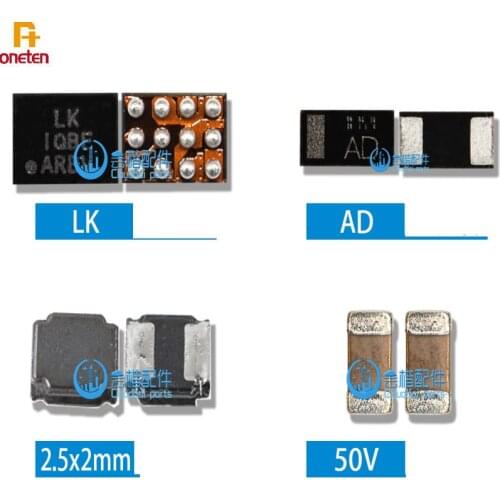 2pcs LK Light Lamp Controlled IC Booster Coil Inductance Backlight Chip Diode 12 50V Booster Small Capacitor For OPPO A5 A3 A57
