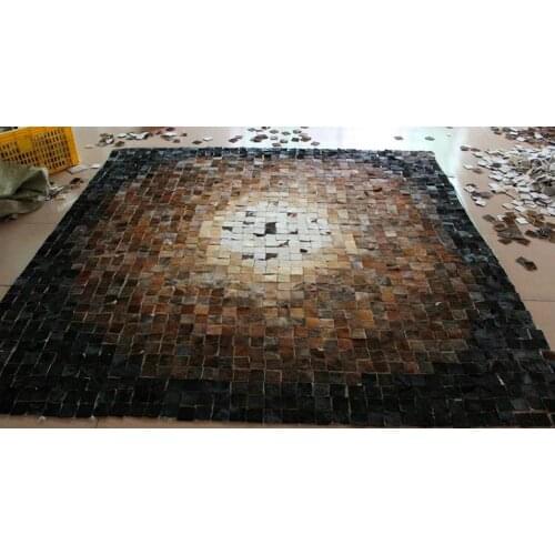 2018 free express delivery 1 piece 100% natural cowhide leather carpet looms weaving machines