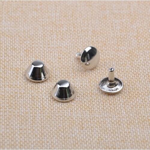 8mm(3/8inch) Silver Riveted Purse Feet