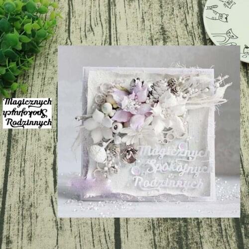 AddyCraft 2019NEW Metal cutting dies cut die 3pc Polish letters Scrapbook paper craft knife mould blade punch stencil