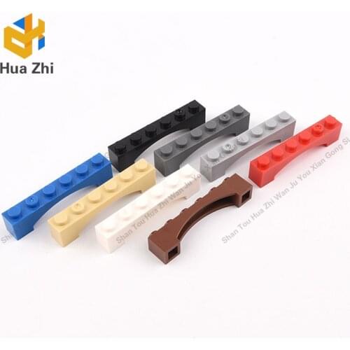 Building Blocks Parts 92950 10PCS Brick Arch 1 x 6 Raised Arch LEGOING MOCS Education
