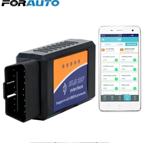 FORAUTO ELM327 V2.1 OBD2 Code Reader Bluetooth ELM327 OBDII Auto Diagnostic Tool For Android OBD2 Car Diagnostic Tool Scanner