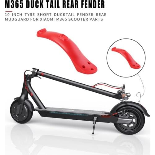 Electric Scooter Rear Wheel Mudguard Fender With Rear Taillight Short Ducktail Fender for M365/M365 Pro Cycling Accessories