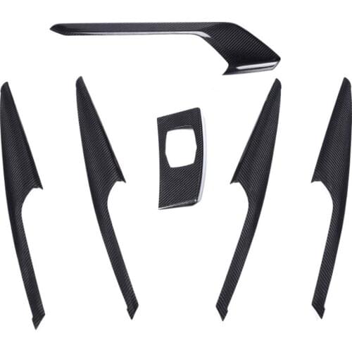 For BMW X3 X4 G01 G02 2018 2019 2020 6Pcs Car Central Console Gear Shift Air Vent Outlet Frame Interior Door Panel Trim