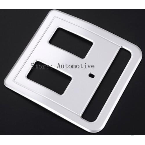 For Jaguar XE X760 XF X260 2016 Car-styling Auto Interior Accessories ABS Matte Chrome Rear Roof Reading Light Frame Cover Trim