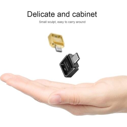 KEBIDU USB 3.1 Type C TF Micro SD Card Reader with keychain For Samsung Galaxy S9 USB-C Memory Card Reader Adapter