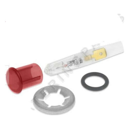ZANUSSI 0C0687 RED NEON INDICATOR LAMP WITH O-RING & BEZEL FRYER BOILING PAN