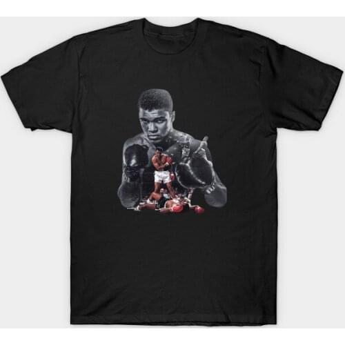 Creative Design Boxing Champion Muhammad Ali T-Shirt. Summer Cotton Short Sleeve O-Neck Mens T Shirt New S-3XL