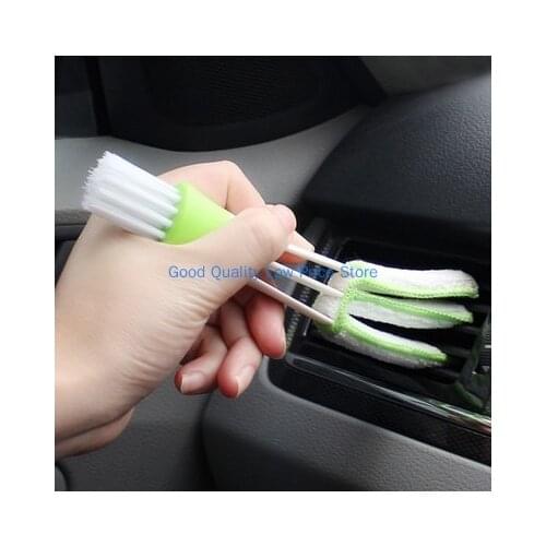 Multifunctional Automotive Air Vent Microfiber Cleaning Brush Car Auto Clean Deatailing Sponge Laptop Curtain Accessories