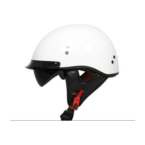 Fiberglass Motorcycle Helmet Vintage Retro Scooter Half Helmet Casco Moto Helmet Capacete Motorbike Riding Helmet Casque Moto