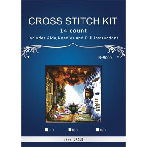 Oneroom Embroidery Counted Cross Stitch Kits Needlework - Crafts 14 ct DMC color DIY Arts Handmade Decor - Four Seasons