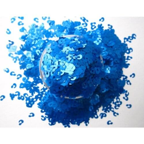 Solvent Resistant Nail Art Glitter Matte Blue Leopard Spot 1/8" Glitters Wholesale