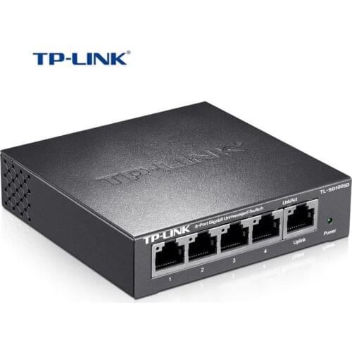 TP-Link 5 Port 10/100/1000Mbps Gigabit Switch Plug and Play,Easy Setup (TL-SG1005D)