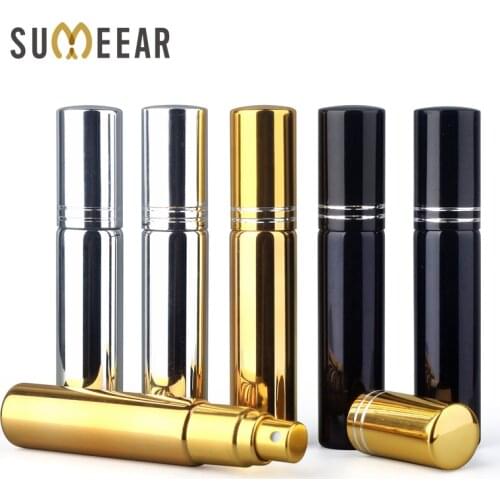 20Pieces/Lot 10ML UV Plating Portable Perfume Bottle Spray Bottles Atomizer Mini Refillable Sample Empty Containers
