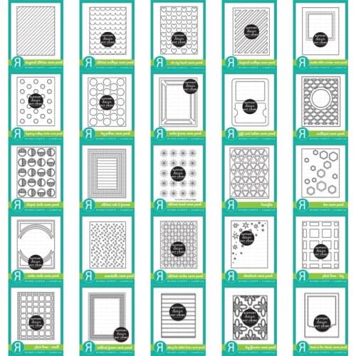 2021 AliliArts Metal Cutting Dies Panel Collection diy Scrapbooking Photo Album Decorative Embossing PaperCard Crafts Die