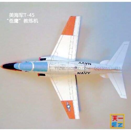 US T45 Goshawk trainer battle DIY toy paper airplane origami paper art